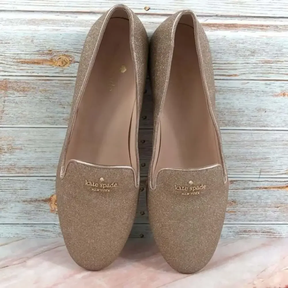 Kate Spade Claudia Loafer in Rose Gold - EUC
